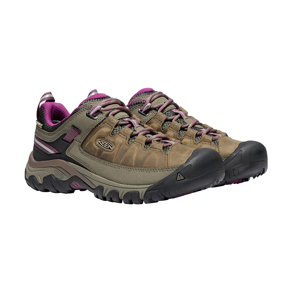 Keen Womens Targhee III Waterproof Hiking Shoes (Weiss / Boysenberry) - Image 2