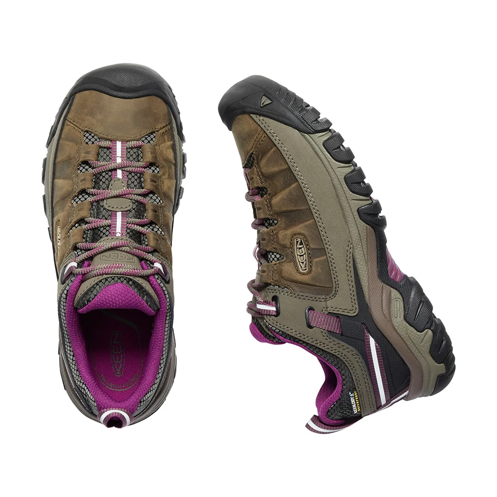 Keen Womens Targhee III Waterproof Hiking Shoes (Weiss / Boysenberry) - Image 4