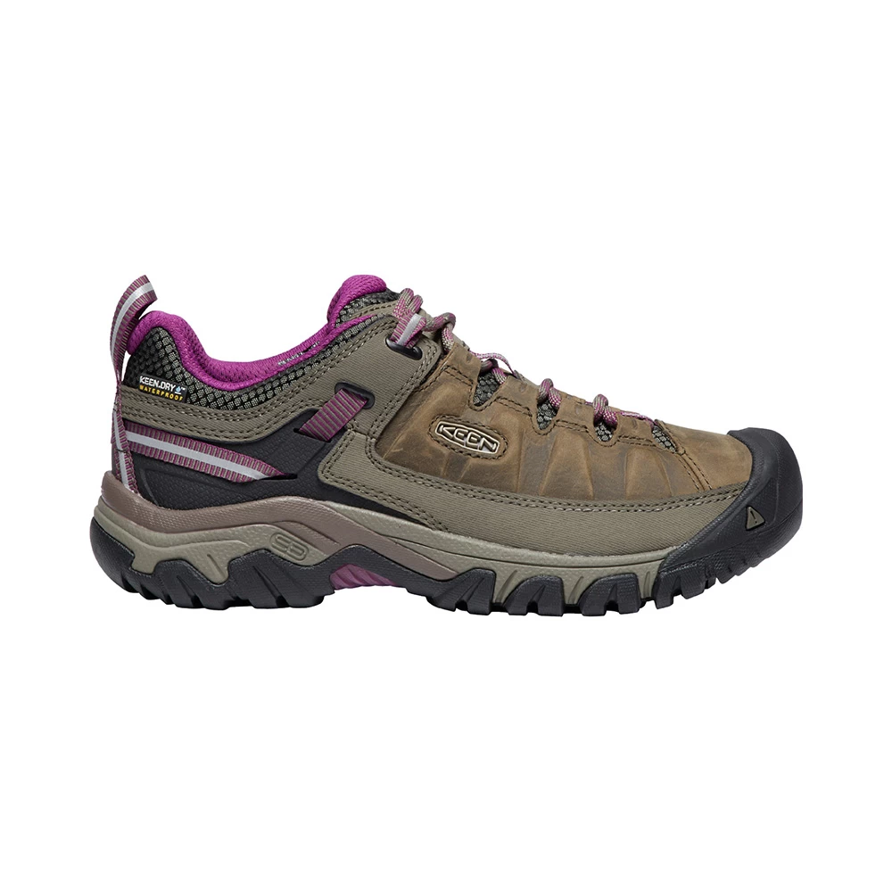 Keen Womens Targhee III Waterproof Hiking Shoes (Weiss / Boysenberry) - Image 5
