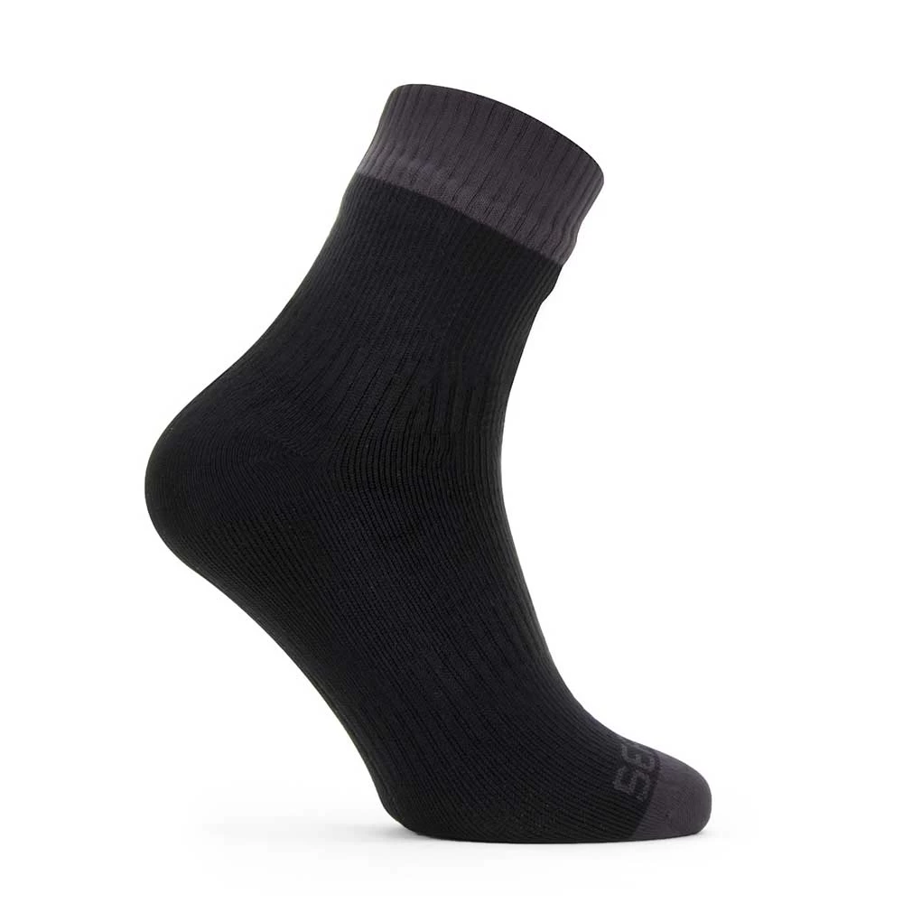 Sealskinz Warm Weather Ankle Length Waterproof Sock (Black/Grey) - Image 2