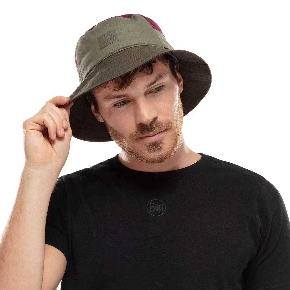 Buff Sun Bucket Hat (Khaki) - Image 2
