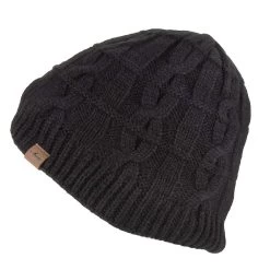 Sealskinz Cold Weather Cable Knit Waterproof Beanie (Black)