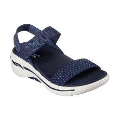 Skechers Womens GO WALK Arch Fit Polished Sandals (Navy)