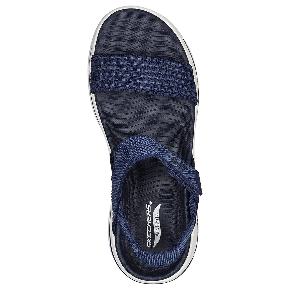 Skechers Womens GO WALK Arch Fit Polished Sandals (Navy) - Image 4