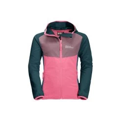 Jack Wolfskin Kids Turbulence Softshell Jacket (Pink Lemonade)