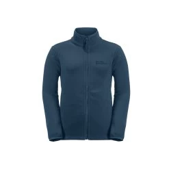 Jack Wolfskin Kids Polartec Taunus Full Zip Fleece (Dark Sea)