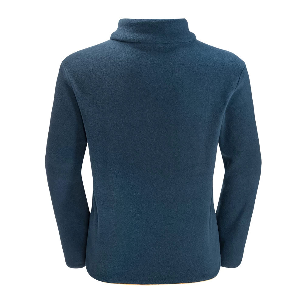 Jack Wolfskin Kids Polartec Villi Button Fleece (Dark Sea) - Image 2