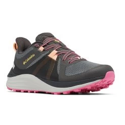 Columbia Womens Escape Pursuit Outdry Waterproof Walking Shoes (Dark Grey)