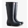 Hunter Womens Original Tall Back Adjustable Wellingtons (Navy)