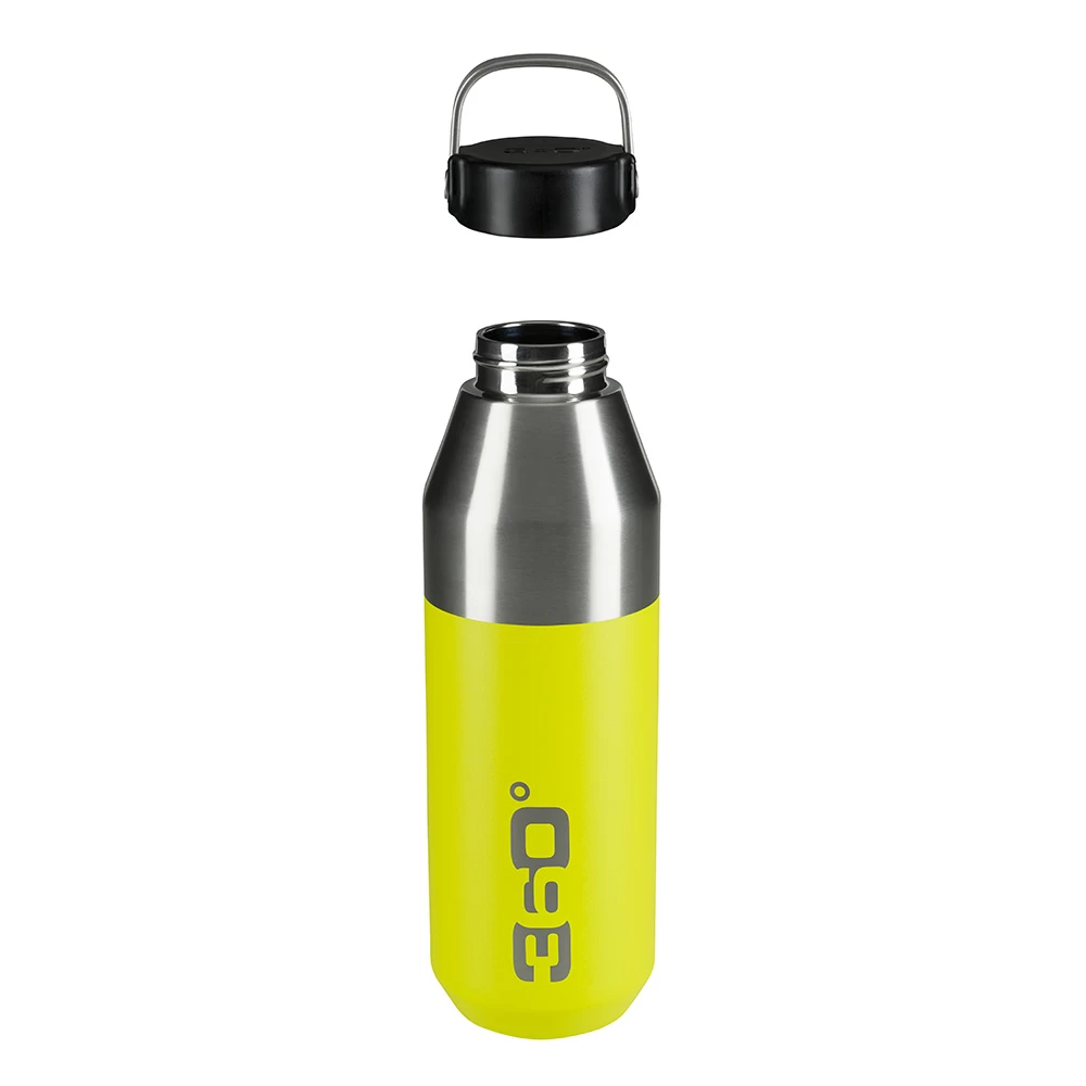 360 Degrees Vacuum Insulated Stainless Narrow Mouth Bottle - 750ml (Lime) - Image 3