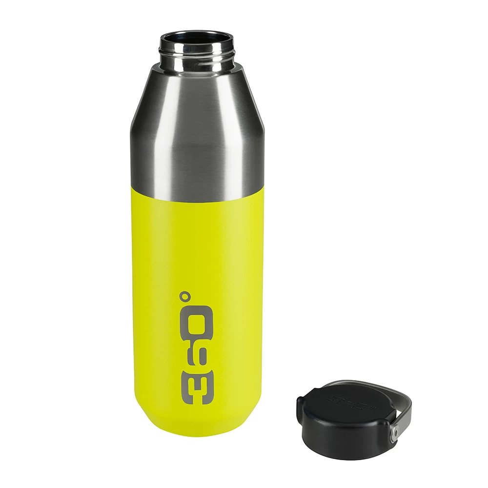 360 Degrees Vacuum Insulated Stainless Narrow Mouth Bottle - 750ml (Lime) - Image 5