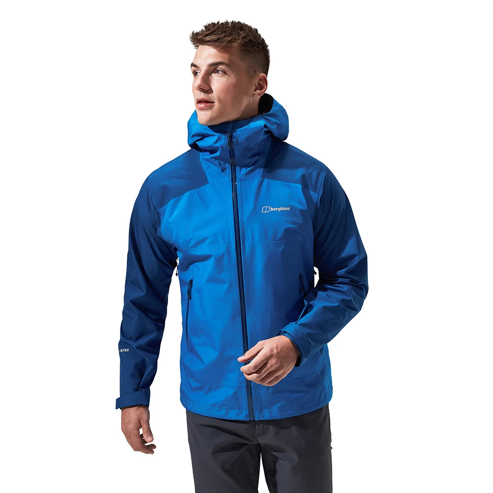 Berghaus Mens Paclite Peak Vented GORE-TEX Jacket (Turkish Sea / Limoges)