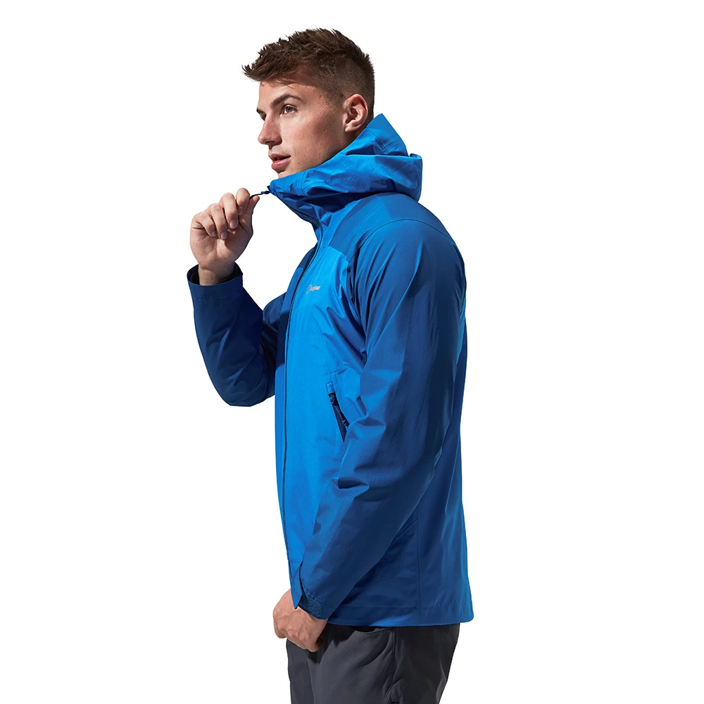 Berghaus Mens Paclite Peak Vented GORE-TEX Jacket (Turkish Sea / Limoges) - Image 2