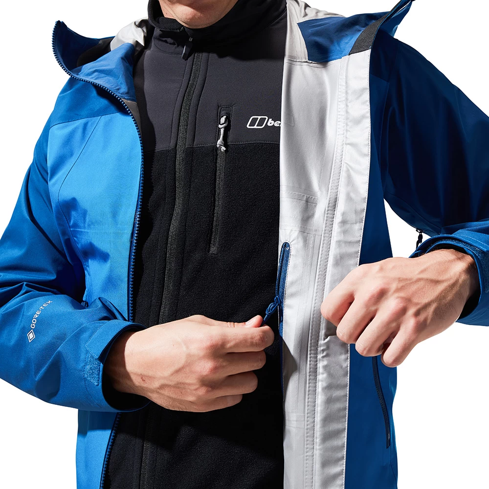 Berghaus Mens Paclite Peak Vented GORE-TEX Jacket (Turkish Sea / Limoges) - Image 5