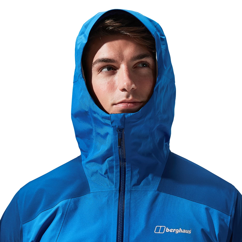 Berghaus Mens Paclite Peak Vented GORE-TEX Jacket (Turkish Sea / Limoges) - Image 9