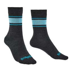 Bridgedale Womens Ultralight Merino Performance Boot Socks (Dark Grey/Blue)