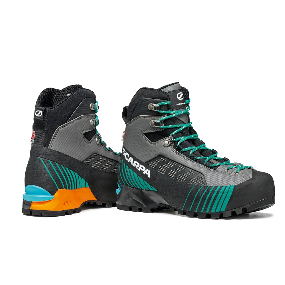 Scarpa Womens Ribelle Lite HD Waterproof Mountain Boots (Iron Grey / Tropical Green) - Image 2
