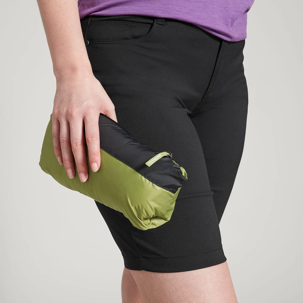 Kathmandu Womens Heli Lightweight Down Hooded Vest (Black) - Image 6