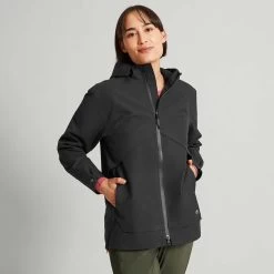 Kathmandu Womens Amphi 2L Waterproof Rain Jacket (Black)