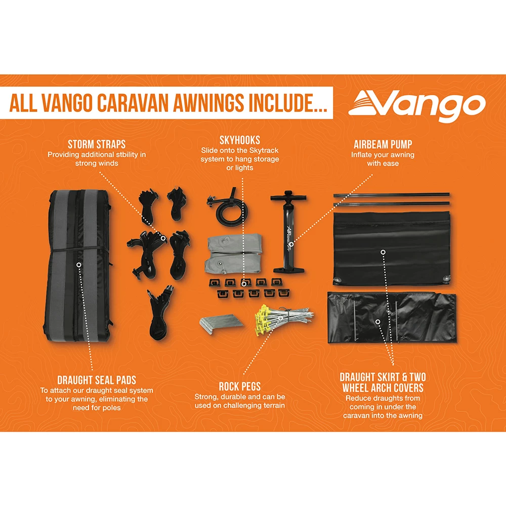 Vango Balletto 330 Air Elements Shield Caravan Awning - Image 12