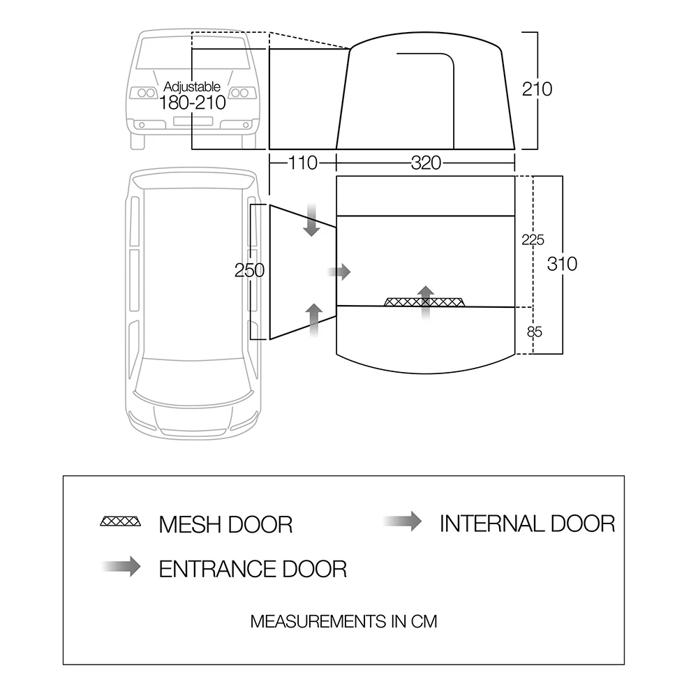 Vango Cove II Low Drive Away Awning - Image 5