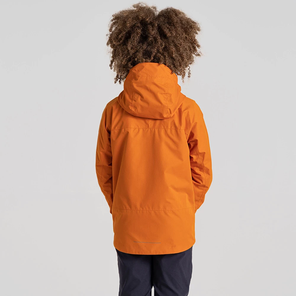 Craghoppers Kids Tobin Waterproof Jacket (Canyon Orange) - Image 5