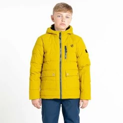Dare 2b Kids Folly Waterproof Padded Jacket (Moss Yellow)