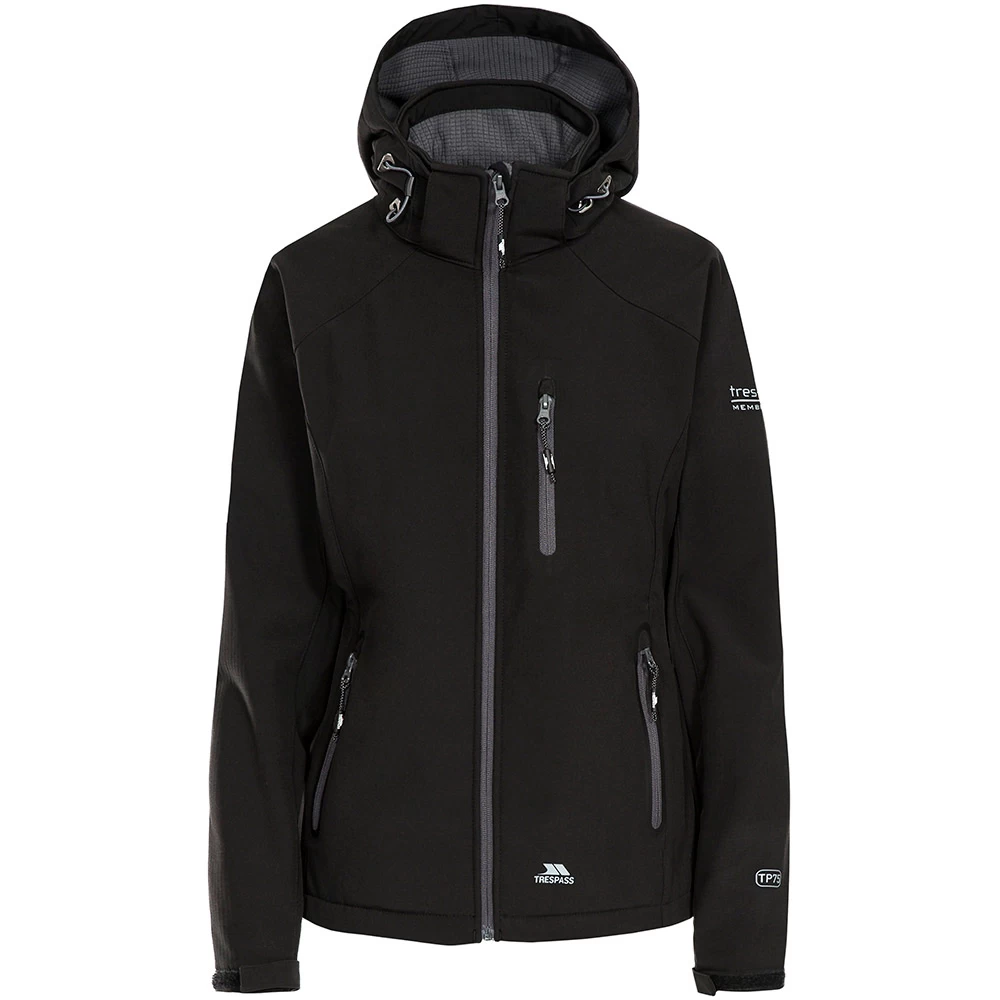 Trespass Womens Bela II Softshell Jacket (Black) - Image 3