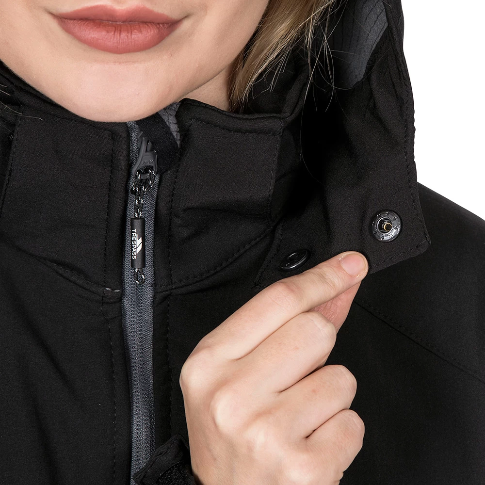 Trespass Womens Bela II Softshell Jacket (Black) - Image 6