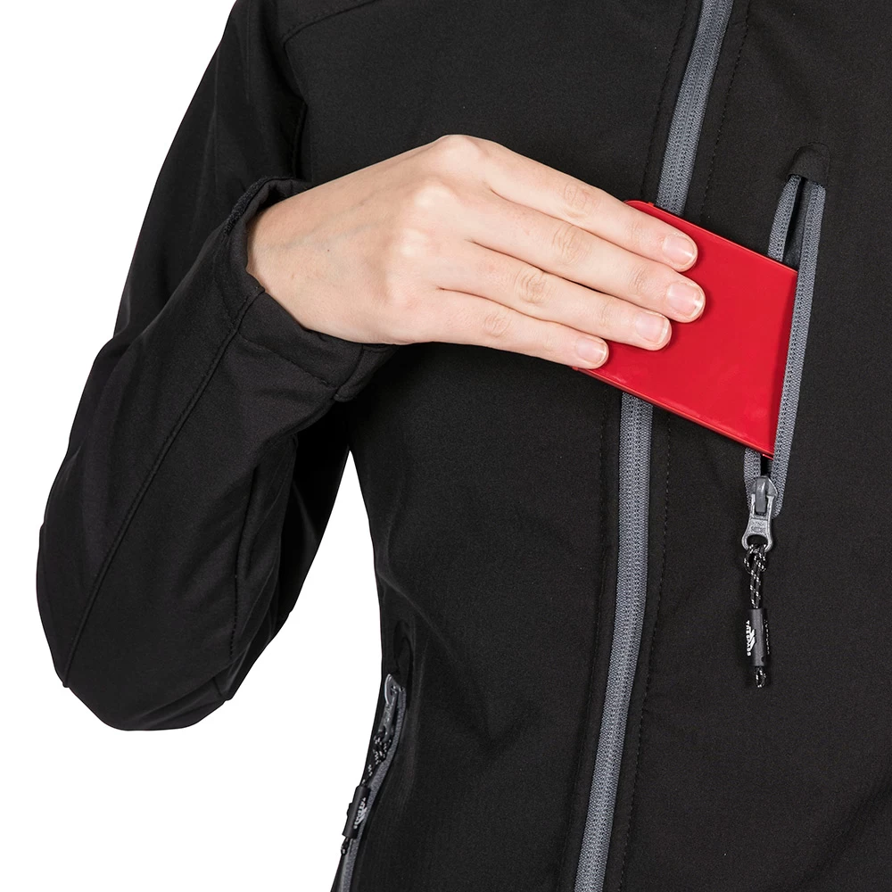 Trespass Womens Bela II Softshell Jacket (Black) - Image 7