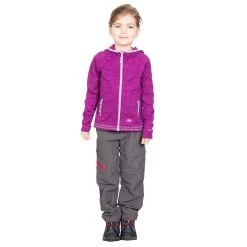Trespass Girls Goodness Full Zip Fleece Hoodie (Purple)