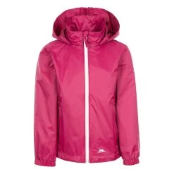 Trespass Girls Sabrina Waterproof Jacket (Berry)