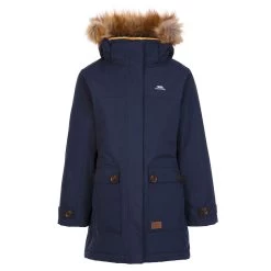Trespass Girls Rhoda Waterproof Insulated Parka (Navy)
