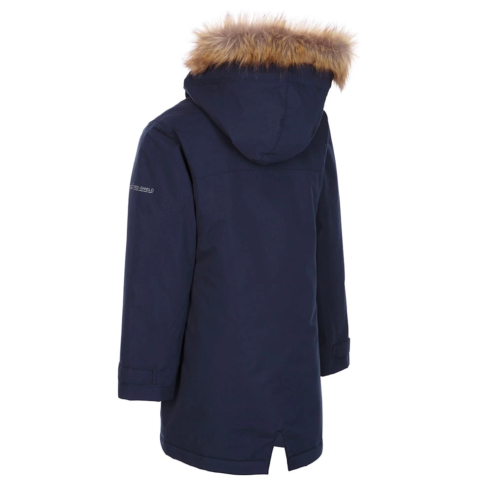 Trespass Girls Rhoda Waterproof Insulated Parka (Navy) - Image 2