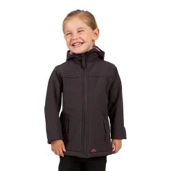 Trespass Girls Kristen Softshell Jacket (Dark Grey)