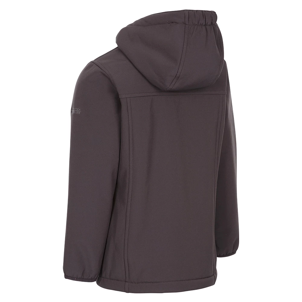 Trespass Girls Kristen Softshell Jacket (Dark Grey) - Image 4