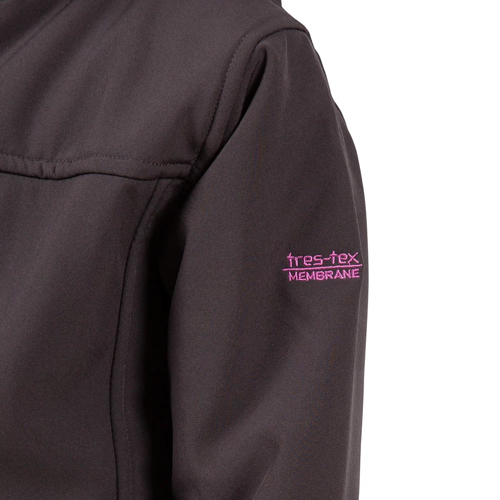 Trespass Girls Kristen Softshell Jacket (Dark Grey) - Image 6
