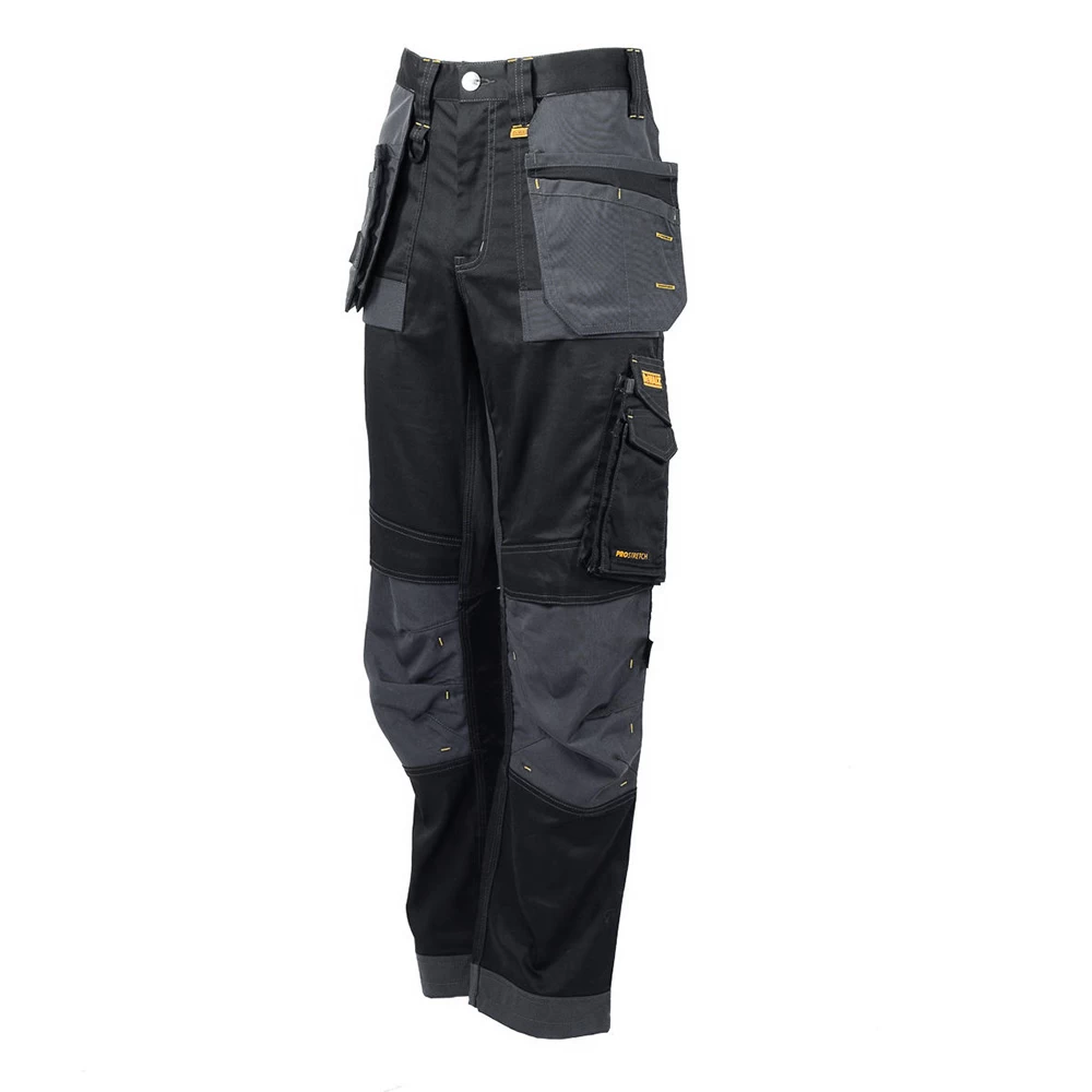 DeWalt Mens Harrison Pro Stretch Trousers (Black / Grey) - Image 2