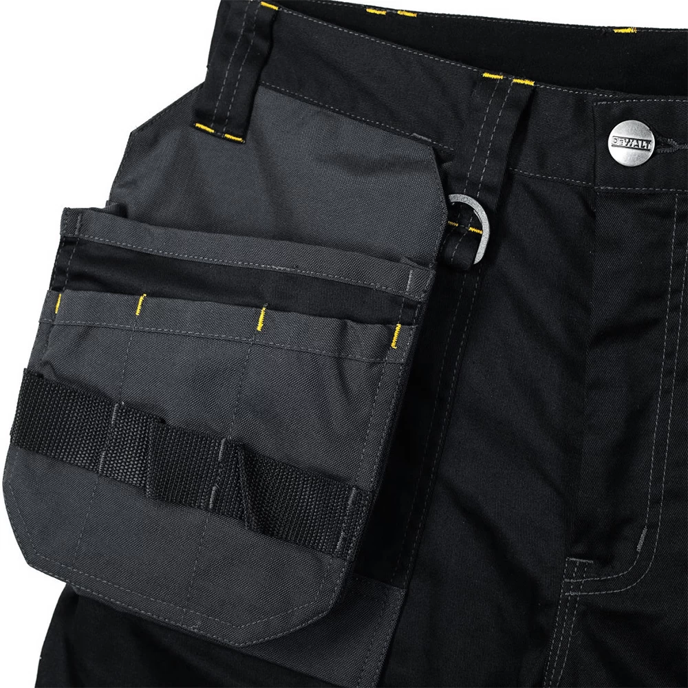 DeWalt Mens Harrison Pro Stretch Trousers (Black / Grey) - Image 3