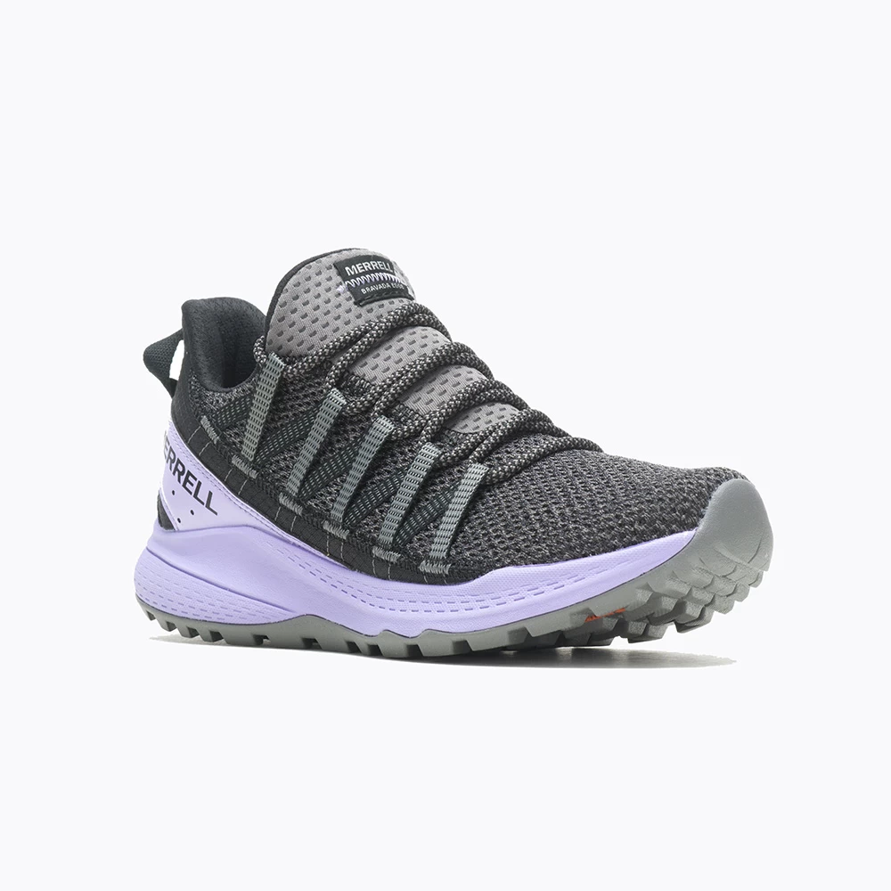 Merrell Womens Bravada Edge Walking Shoes (Black / Orchid)