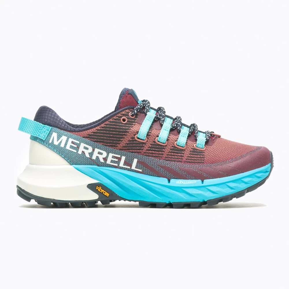 Merrell Womens Agility Peak 4 Trail Running Shoes (Cabernet / Atoll) - Image 2