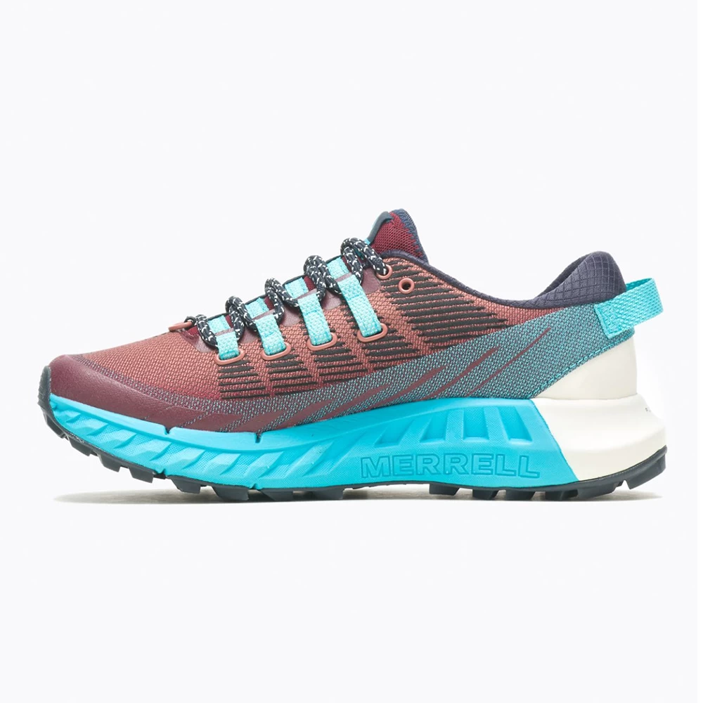 Merrell Womens Agility Peak 4 Trail Running Shoes (Cabernet / Atoll) - Image 3