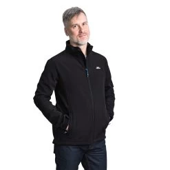 Trespass Mens Vander Softshell Jacket (Black)