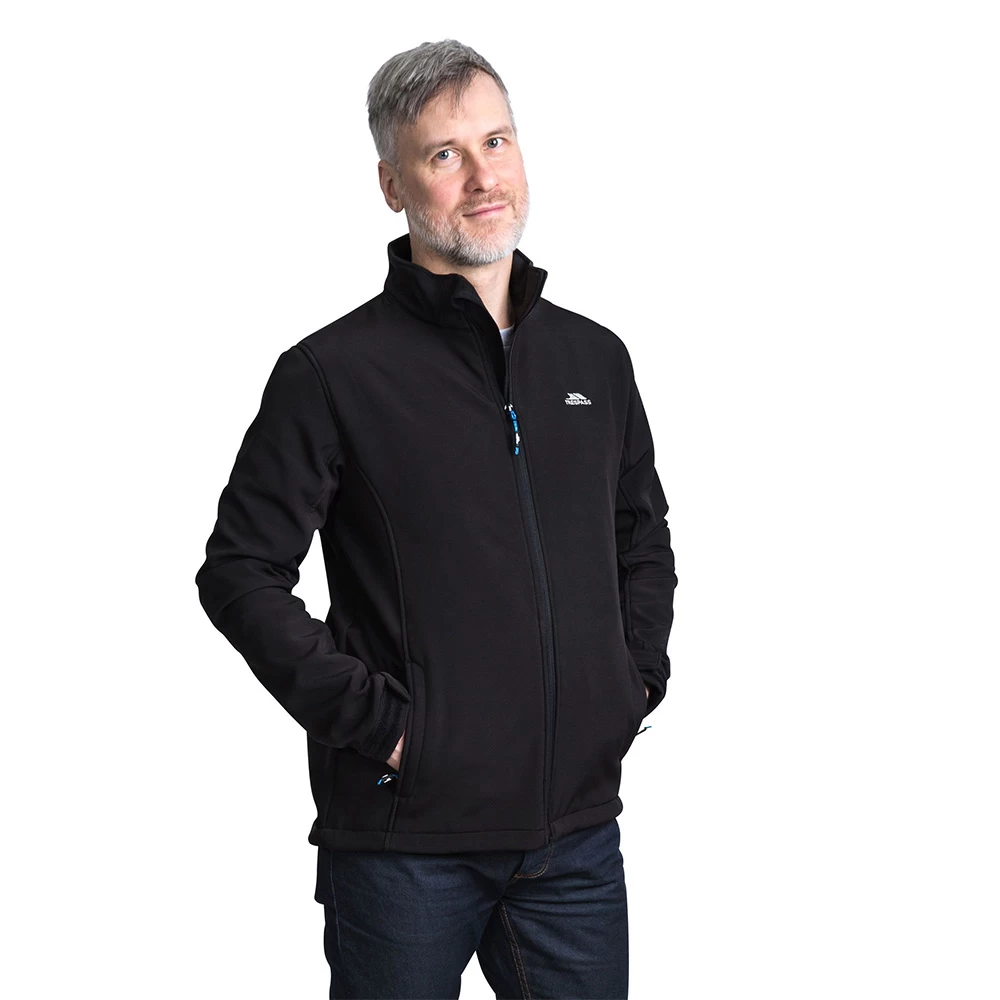 Trespass Mens Vander Softshell Jacket (Black)