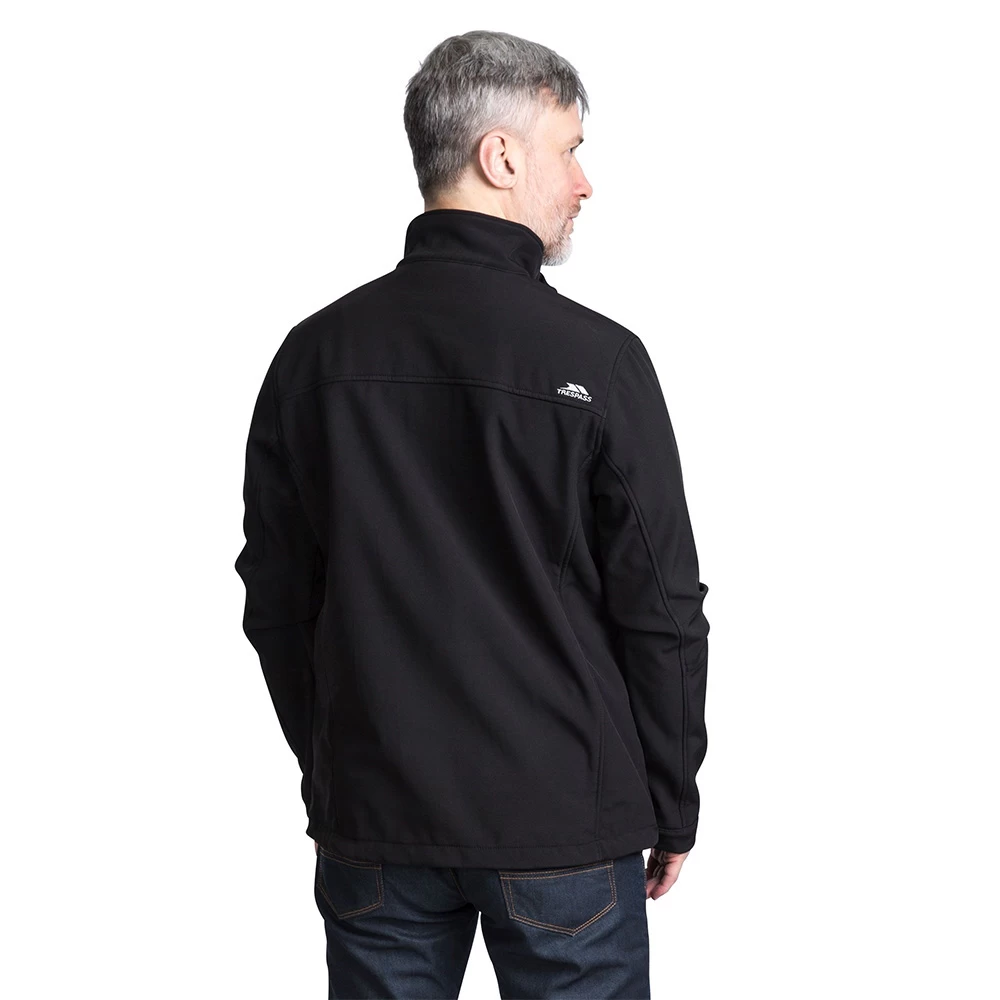 Trespass Mens Vander Softshell Jacket (Black) - Image 2