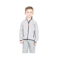 Trespass Kids Mario Full Zip Fleece (Grey Marl)