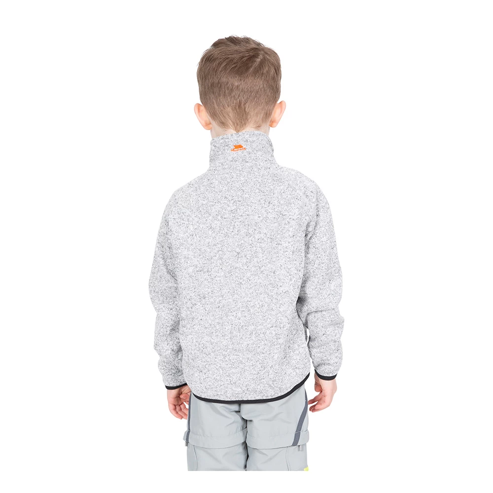 Trespass Kids Mario Full Zip Fleece (Grey Marl) - Image 2