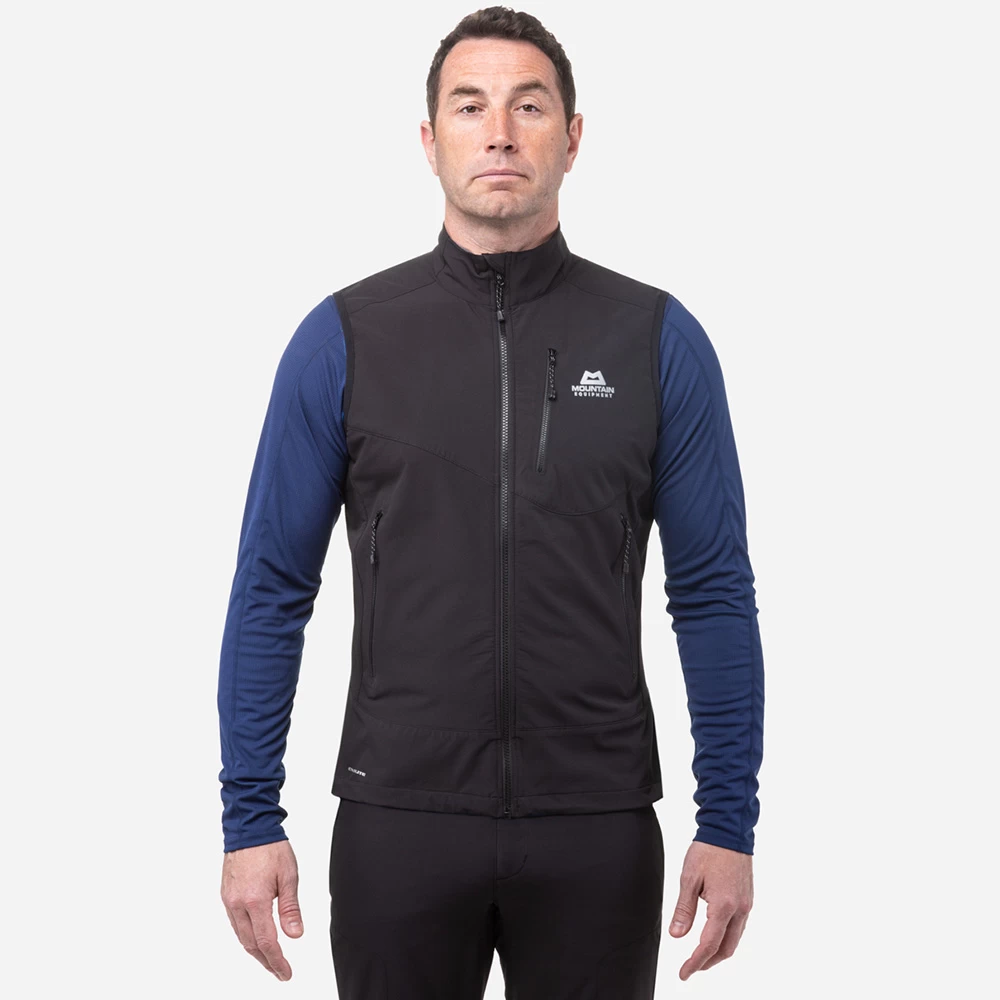 Mountain Equipment Mens Frontier Softshell Vest (Black)