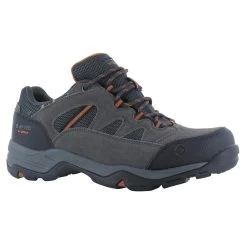Hi-Tec Mens Bandera II Low Waterproof Wide Fit Walking Shoes (Charcoal)