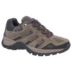 Hi-Tec Womens Torca Low Waterproof Walking Shoes (Dark Taupe/Charcoal)